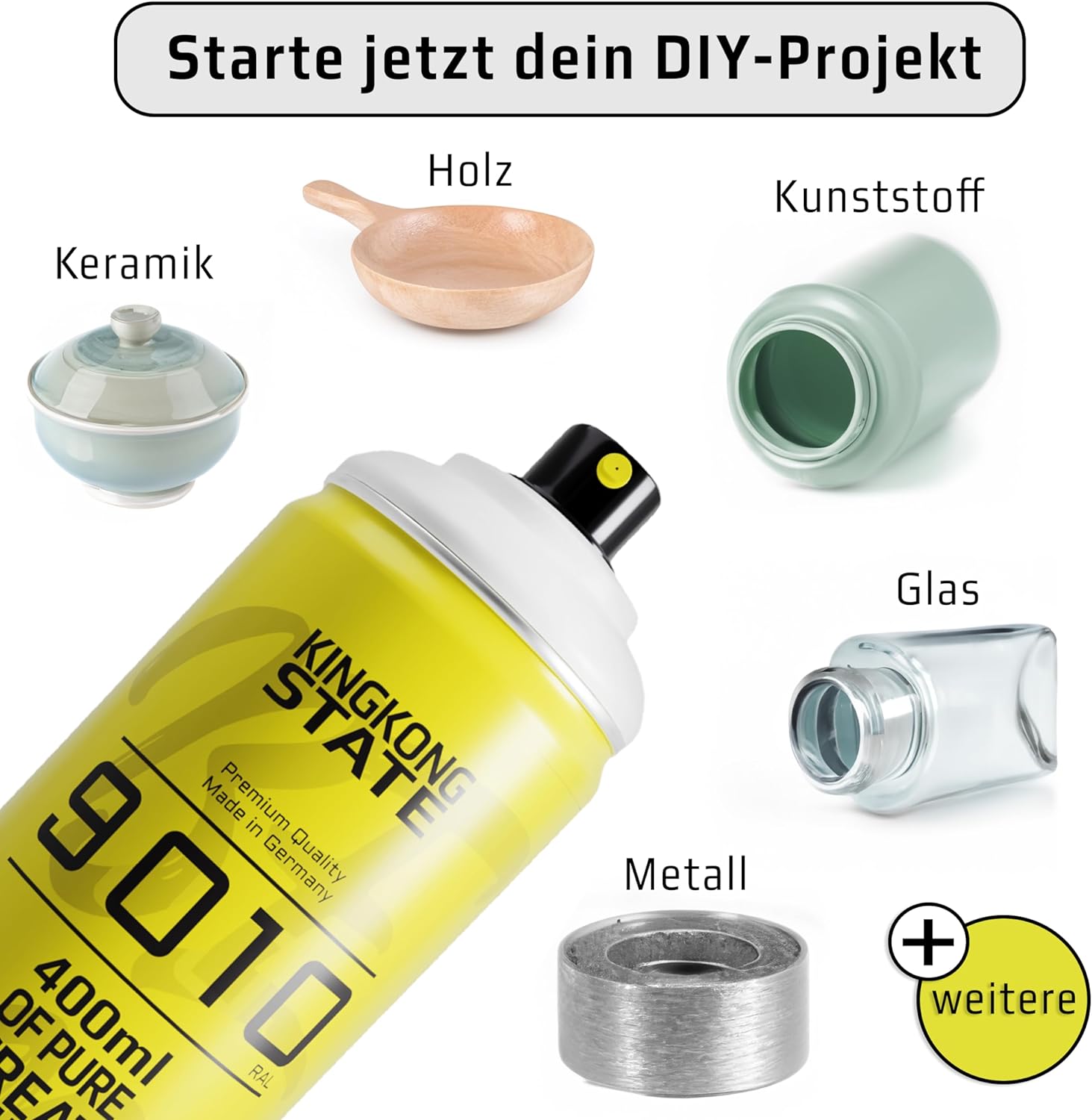 Sprühlack weiß matt - Sprühfarbe für den DIY-Bereich