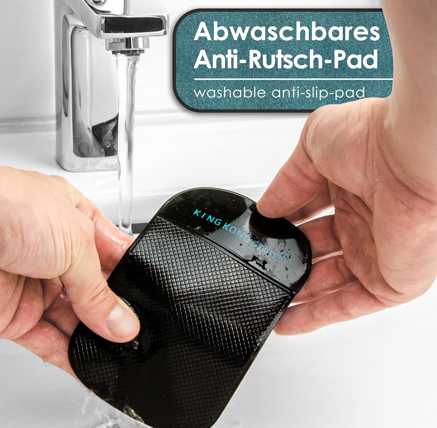 Luftentfeuchter-Kissen mit Indikator-Fenster 750g für beschlagene Autoscheiben inkl. Anti-Rutsch Pad