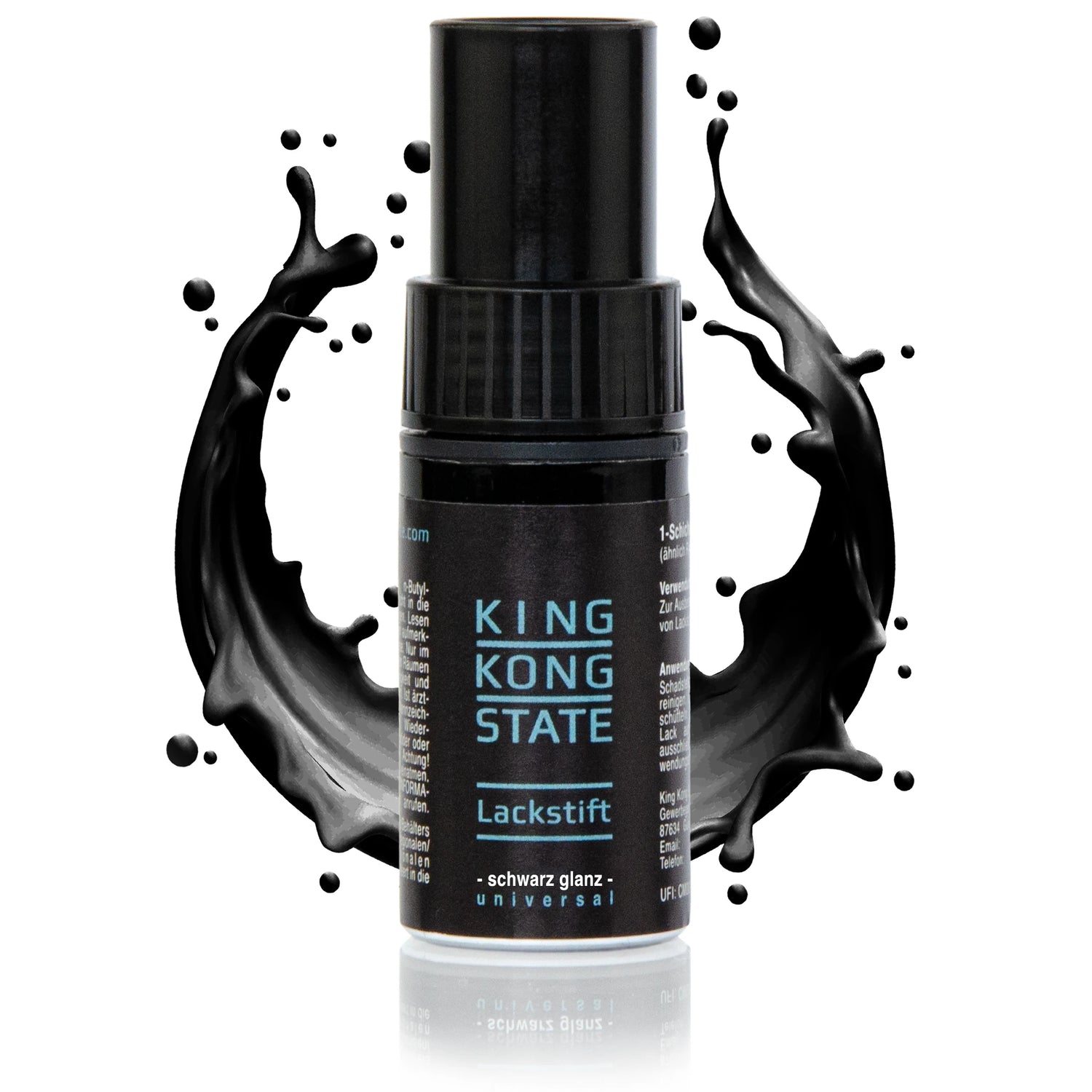 King Kong State Lackstift Schwarz Glanz