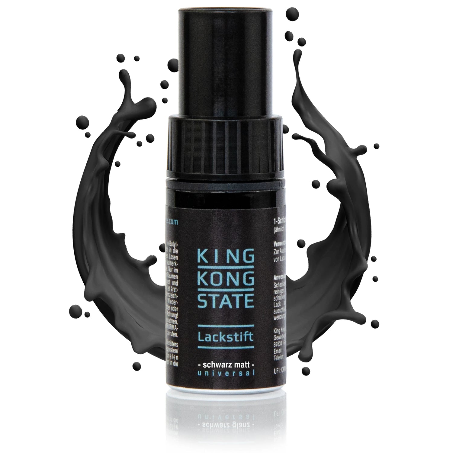 King Kong State Lackstift Schwarz Matt