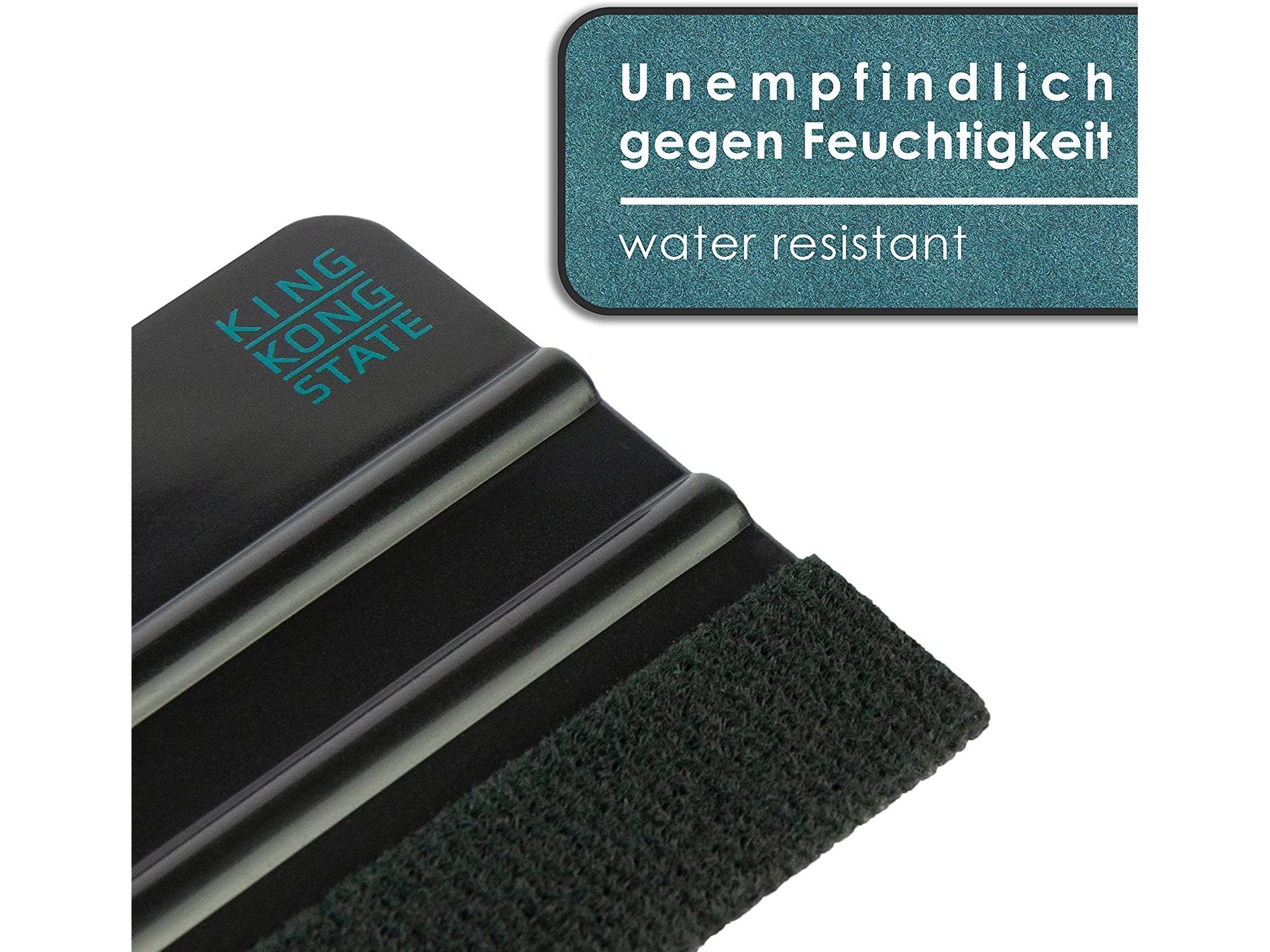 Kunststoff-Rakel 2er Pack | hochwertige Folienrakel mit Filzkante 10 x 7,3 cm