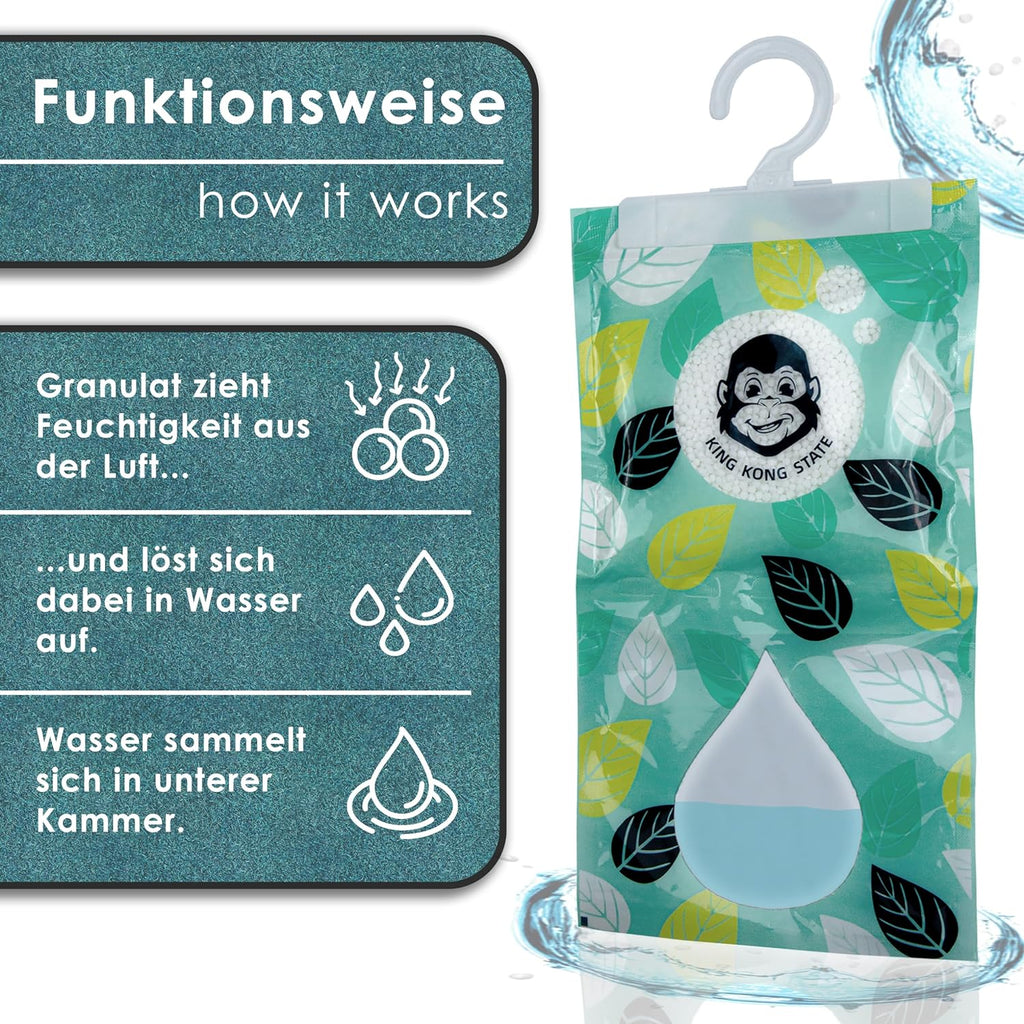 Luftentfeuchter für Kleiderschränke - Hochleistungs-Trockenmittel zur Entfernung von Feuchtigkeit (Granulat)