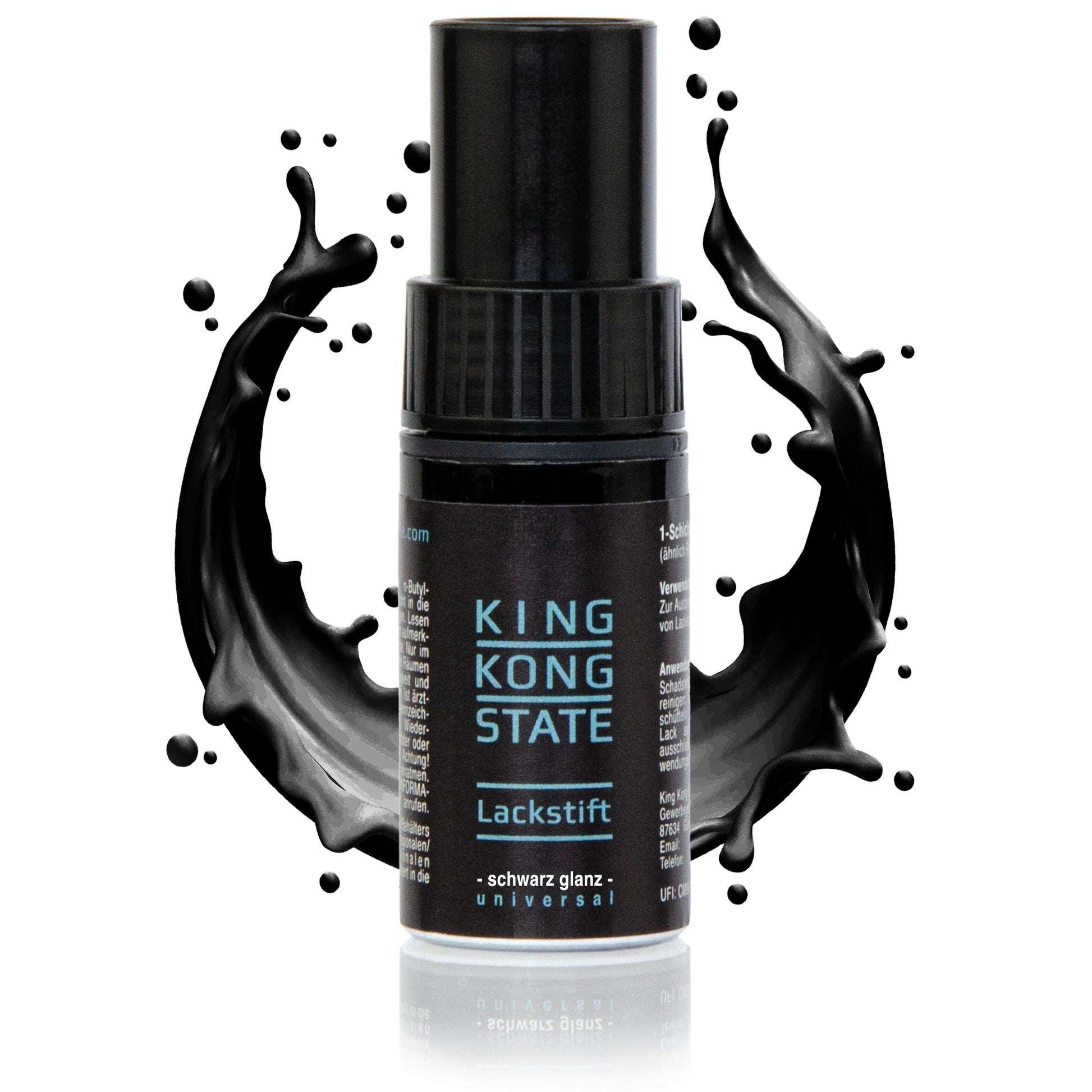 King Kong State Lackstift Schwarz Glanz