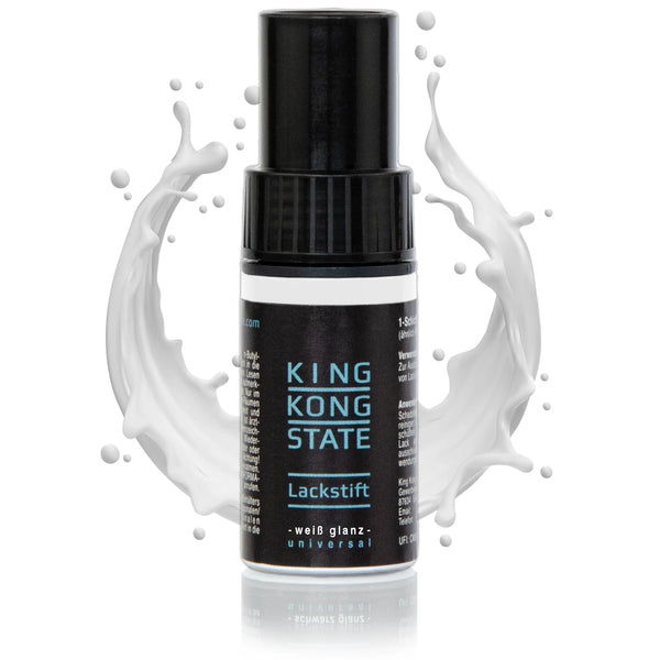 King Kong State Lackstift Weiß Glanz