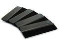 Kunststoff-Rakel 4er Set | hochwertige Folienrakel mit Filzkante 10 x 4,5 cm