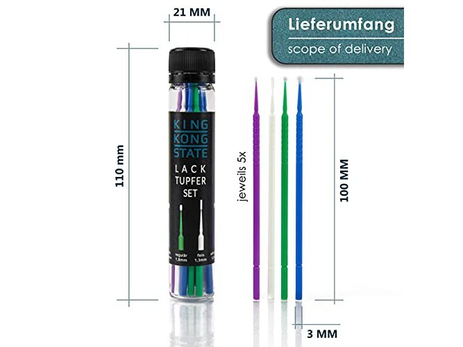 Lacktupfer-Set 20 Stück | Set mit 4 Größen von 1 mm bis 2,5 mm