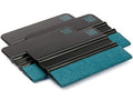 Kunststoff-Rakel 2er Pack | hochwertige Folienrakel mit Alcantara-Überzug 10 x 7,3 cm