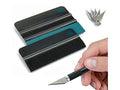 Rakel-Set | hochwertiges Folierungs-Werkzeug-Set mit Präzisionsmesser und Folienrakel