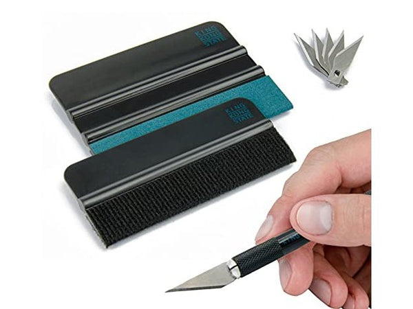 Rakel-Set | hochwertiges Folierungs-Werkzeug-Set mit Präzisionsmesser und Folienrakel