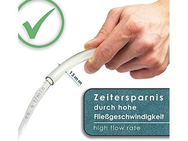 B-WARE: Handpumpe / Umfüllpumpe für Flüssigkeiten wie Wasser, Benzin, Diesel oder Öl-Gemische l Optimal für den Auto- und Motorrad-Bereich