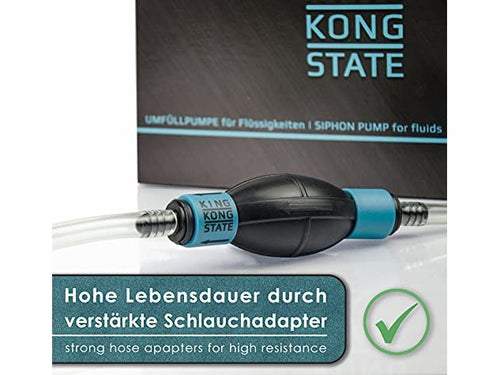 B-WARE: Handpumpe / Umfüllpumpe für Flüssigkeiten wie Wasser, Benzin, Diesel oder Öl-Gemische l Optimal für den Auto- und Motorrad-Bereich