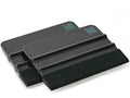 Kunststoff-Rakel 2er Pack | hochwertige Folienrakel mit Filzkante 10 x 7,3 cm