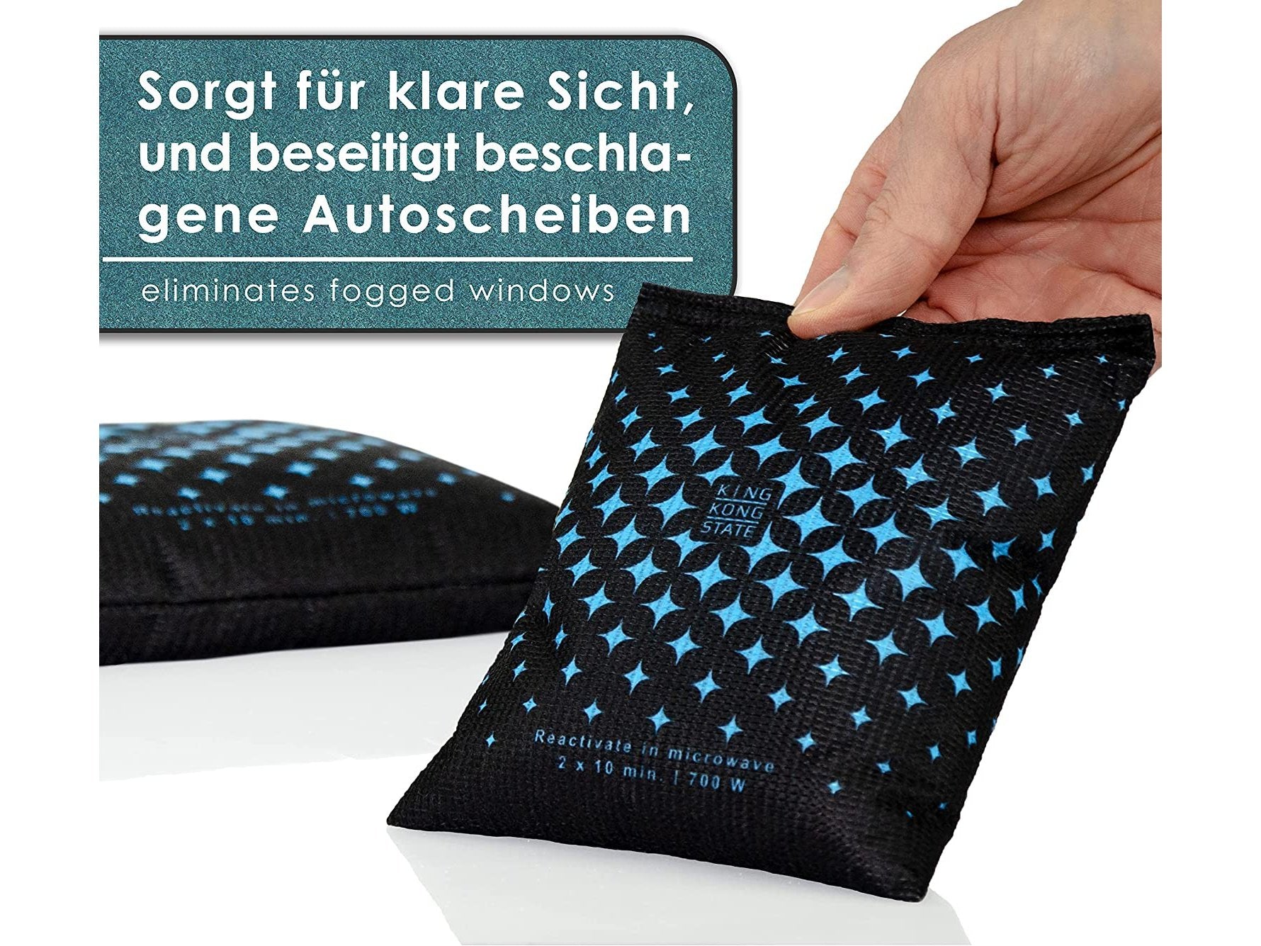 Luftentfeuchter-Kissen 500g für beschlagene Autoscheiben