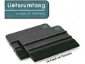 Kunststoff-Rakel 2er Pack | hochwertige Folienrakel mit Filzkante 10 x 7,3 cm
