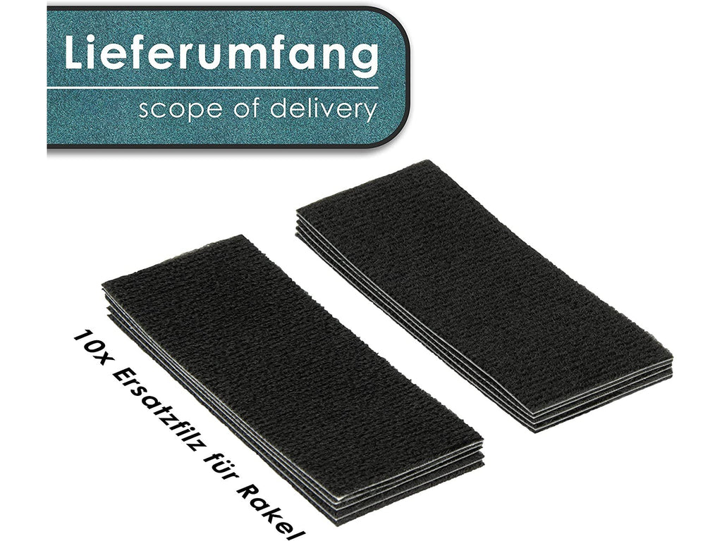 Ersatzfilz für Rakel 10er-Pack