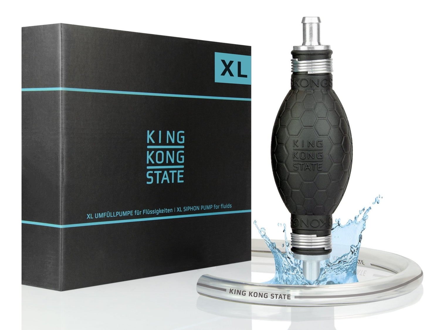 Handpumpe - XL-Umfllpumpe fr Flssigkeiten wie Wasser, Benzin, Diese   King Kong State