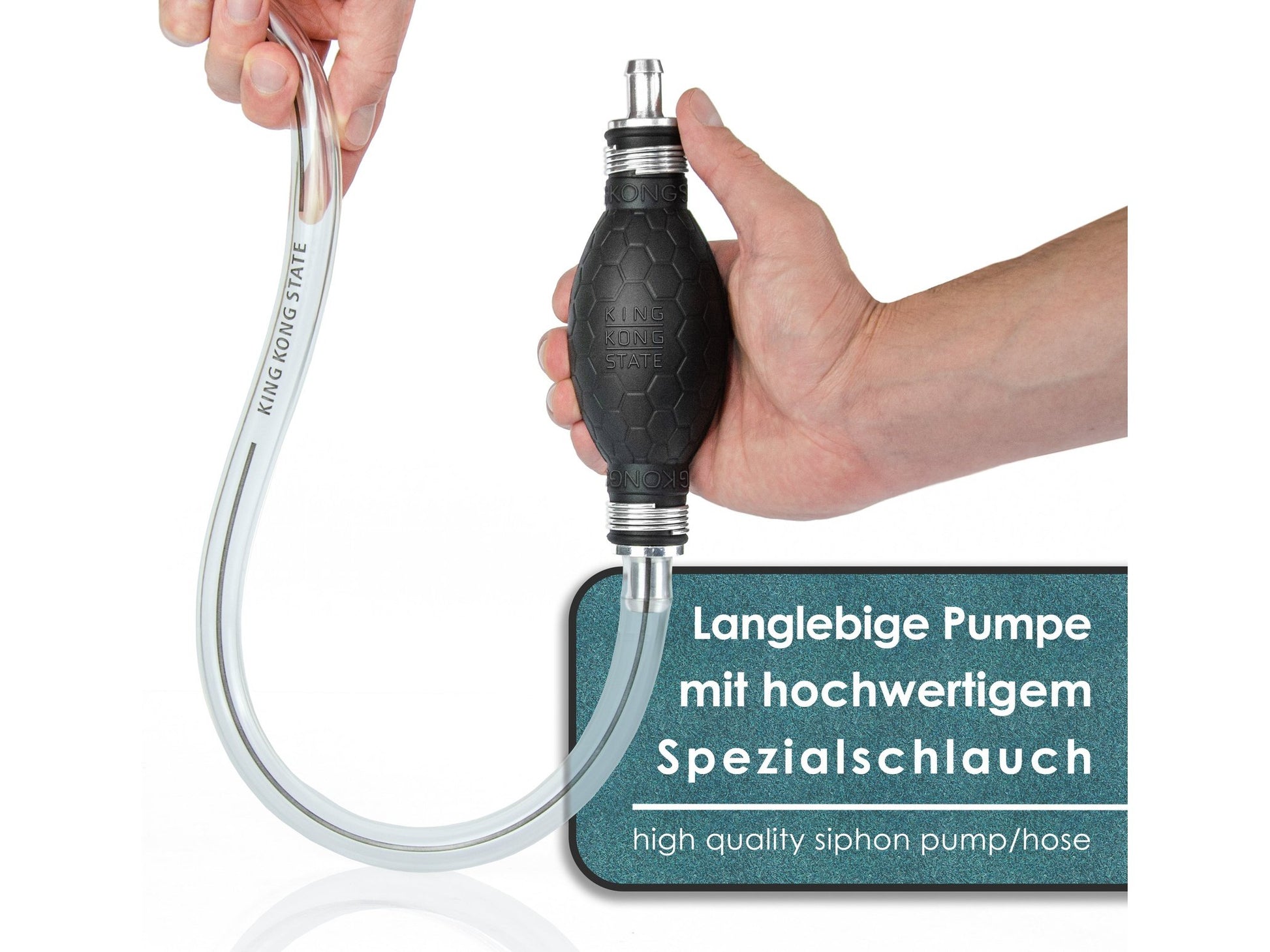 Handpumpe - XL-Umfüllpumpe für Flüssigkeiten wie Wasser, Benzin, Diesel oder Öl